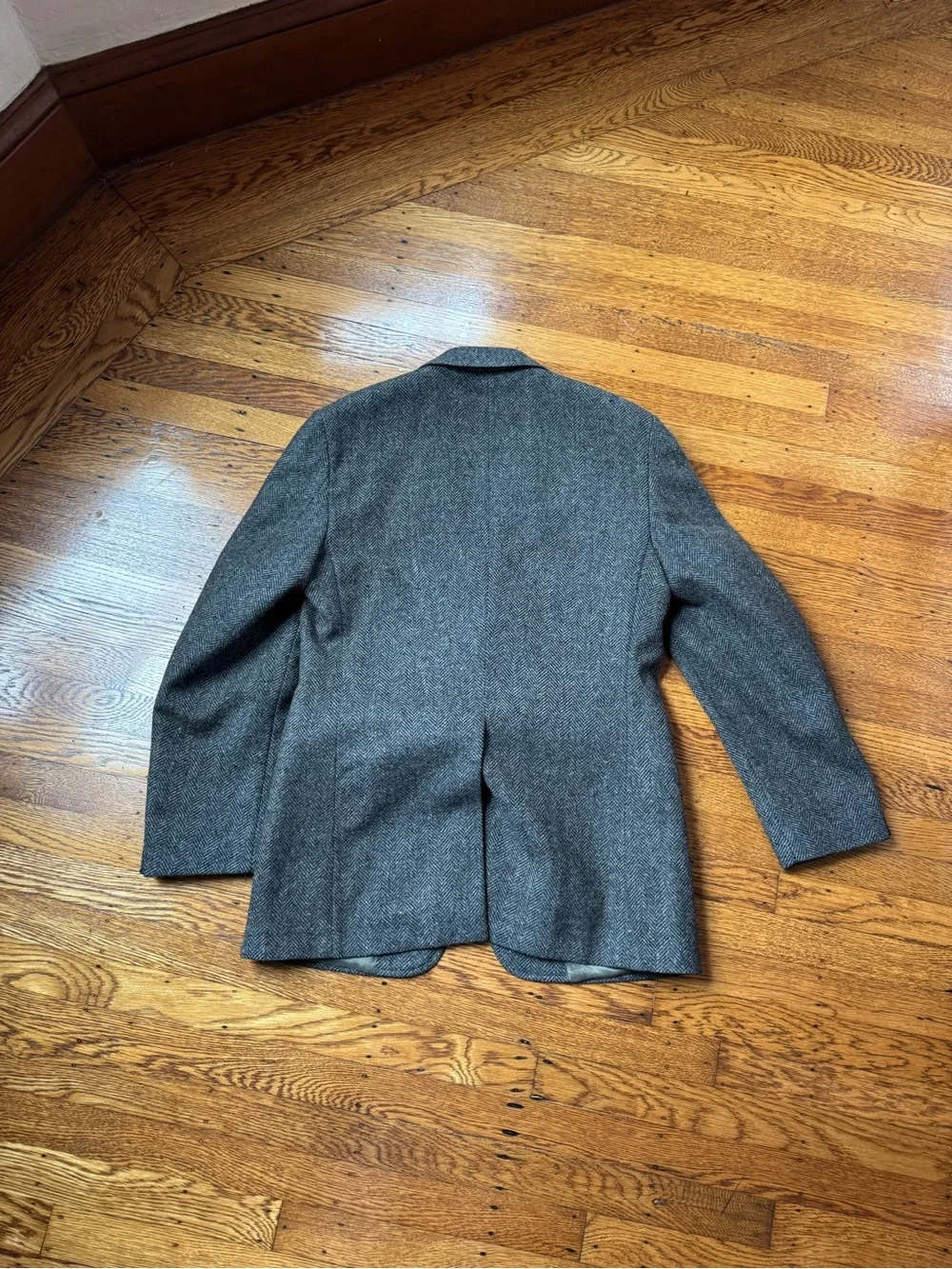 Levi’s Tweed Classic 42 Long Pure New Wool Herringbone Donegal Fleck Blazer Coat